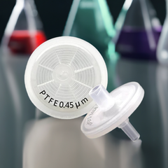 25mm Hydrophilic PTFE Syringe Filter 0.45µm 100/Pack