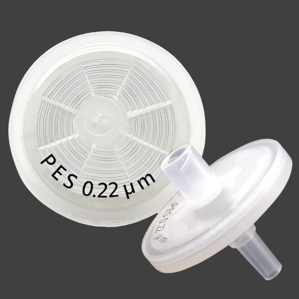 25mm Polyethersulfone PES Syringe Filter 0.22µm 100/Pack